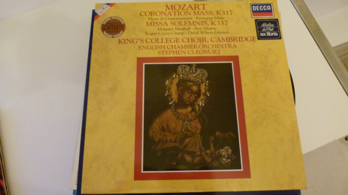 Mozart -coronation mass - st. cleobury - vinyl