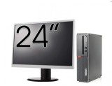 Pachet Calculator Refurbished LENOVO ThinkCentre M910s SFF, Intel Core i5-6500 3.20GHz, 8GB DDR4, 256GB SSD + Monitor 24 Inch + Windows 10 Home NewTec