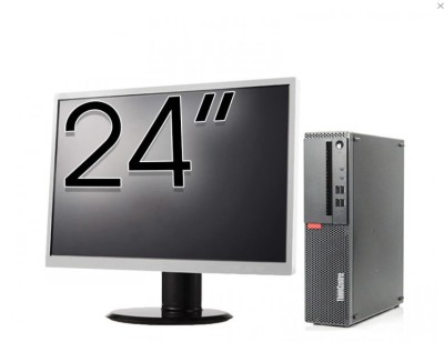 Pachet Calculator Refurbished LENOVO ThinkCentre M910s SFF, Intel Core i5-6500 3.20GHz, 8GB DDR4, 256GB SSD + Monitor 24 Inch + Windows 10 Home NewTec foto
