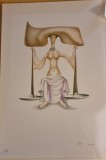 Jules Perahim, L Alphabet &ndash; Justice: the Lawyer / Het &ndash;litografie originala