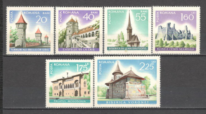 Romania.1967 Anul international al turismului-Monumente istorice CR.142