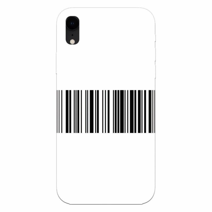 Husa silicon pentru Apple Iphone XR, Bar Code