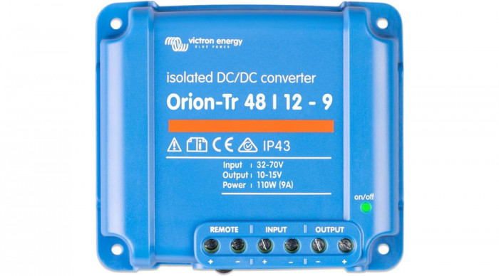 Convertor DC/DC Victron Energy Orion-Tr 48/12-9A (110W); 32-70V / 12V 9A; 110W