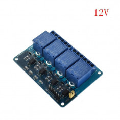 Modul releu 4 canale Arduino 12V, optocuplor, TTL Logic, relay, relee (r.788) foto