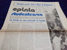 ZIARUL OPINIA STUDENTEASCA NR 21 11-18 APRILIE 1990 foto