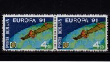 Cumpara ieftin RO 1991 LP1252 &quot;Europa CEPT spatiu -satelitul Eutelsat I&quot; ,pereche H , MNH