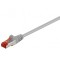 Cablu CAT6 PiMF SFTP 2m 2x RJ45 cupru ecranat gri Goobay