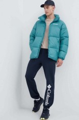 Columbia geacă M Puffect II Jacket bărbați, culoarea turcoaz, de iarnă 2025821