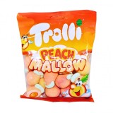 Jeleuri piersica marshmallow cu umplutura Peach Mallow Trolli 150g MGR28867