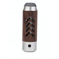 Scrumiera portabila din lemn de nuc cu bricheta reincarcabila USB, suport de tigara, prevenirea imprastierii scrumului, pentru calatorii, acasa, birou