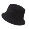 Palarie bucket reversibila, casual, unisex, usoara, 2 in 1, Negru