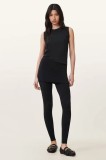 AllSaints colanți RAFFI culoarea negru, neted, W079TD