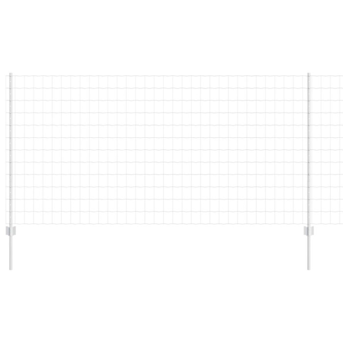 vidaXL &Icirc;ngrădire cu st&acirc;lpi Argintiu 1.2 x 10 m Oțel 3336172