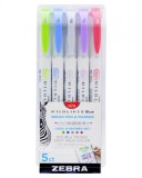 Set 5 markere - Mildliner Brush Pen &amp; Marker - Cool Assorted | Zebra