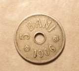 5 BANI 1906 VARIANTA FARA J