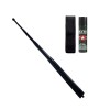 Set baston telescopic din otel si spray paralizant , 90 ml, negru, 77 cm, 4 sectiuni , husa inclusa