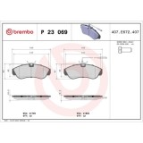 Placute frana Citroen Jumper I Box (230l) 02.94-04.02, Jumper I Bus (230p) 02.94-04.02, Jumper I (230) 03.94-04.02; Fiat Ducato Box (230) 03.94-05.05, BREMBO