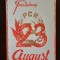 PM323N Material de propagandă comunistă, Trăiască 23 August și cu stema PCR