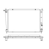Radiator racire Hyundai H-100, 1997-2000, Hyundai H1/Starex/Satellite/H-200, 08.1997-07.2003, Motorizare 2, 5 Td 57/59kw Diesel, tip climatizare Cu/f