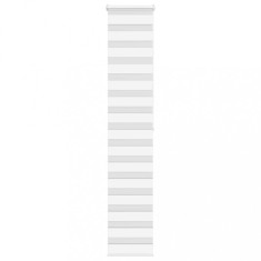 vidaXL Jaluzea tip zebra alb lățime țesătură 35,9 cm poliester