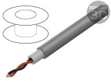 Cablu pentru Difuzor 2x1,5mm OFC Gri Izolație Dublă