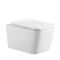 Set Vas WC Suspendat, Model LX-1907, Fara Rama, Rimless, Iesire Orizontala P-Trap, Dimensiuni 525 x 360 x 320 mm, Alb, Ceramica, Capac cu Inchidere Le