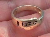 (183) INEL DIN ARGINT DE DAMA, MODEL MOTIVE EBRAICE, VINTAGE, MARCAJ ARGINT 925