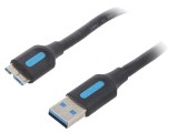 Cablu USB 3.0 A la B Micro 2m Negru, Vention