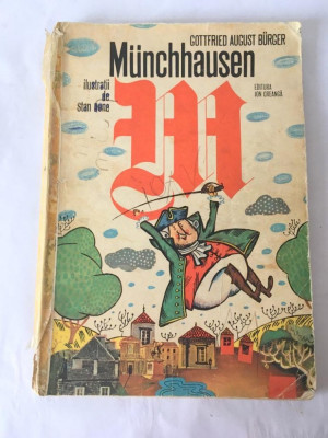 Munchhausen- Guttfried August Burger, Editura Ion Creanga 1977, Format: 24x17 foto