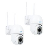 Set 2 camere de supraveghere WiFi PTZ PNI IP440, 4MP, zoom digital