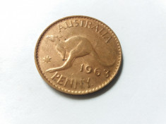 Australia 1 penny 1963 foto