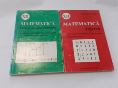 MATEMATICA CLASA A XII A PROBLEME REZOLVATE DIN MANUALE/PROBLEME PROPUSE 2 VOL foto