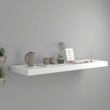 VidaXL Raft de perete suspendat, alb, 80x23,5x3,8 cm, MDF