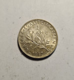 Franta 1 Franc 1917 UNC, Europa