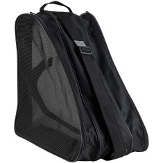 Geanta unisex role-patine, Cu maner si curea reglabila, Reflectorizanta, Black / White