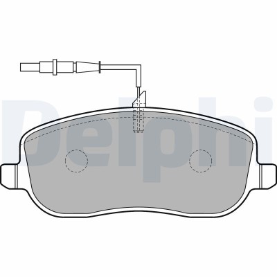 DELPHI LP1792 set placute frana,frana disc foto