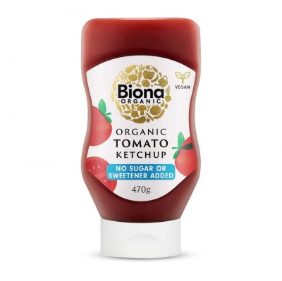 Ketchup fara zahar, bio, 470g, Biona foto