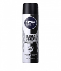 Nivea Deodorant spray Barbati 150 ml Invisible Black White Original foto