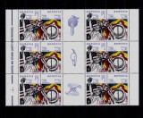 Cumpara ieftin ✅RO 2002 , LP 1581b ,&quot;Uniti vom invinge &quot; , bloc 6 serii toate 3 vinietele ,MNH