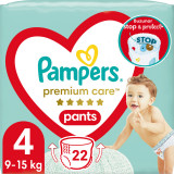 Scutece-chilotel Pampers Premium Care Pants Carry Pack Marimea 4, 9-15 kg, 22 buc