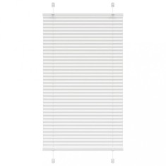 vidaXL Jaluzea plisată alb 80x100cm Lățime țesătură 79,4 cm poliester
