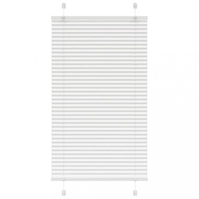 vidaXL Jaluzea plisată alb 80x100cm Lățime țesătură 79,4 cm poliester foto