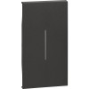 Tasta intrerupator 2M Living Now Bticino negru KG01M2