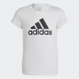 Tricou Educație fizică ADIDAS Alb-Negru Fete