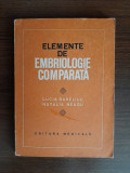 Elemente de embriologie comparata - Lucia Bareliuc, 1981