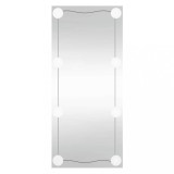 Cumpara ieftin Oglinda de perete cu lumini LED 30x80 cm sticla dreptunghiular
