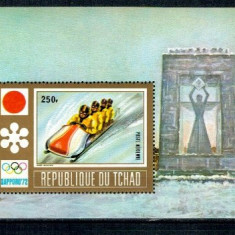 Tchad 1972 - JO Sapporo, bob, colita neuzata