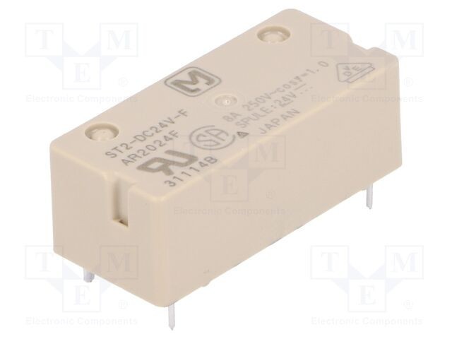 Releu electromagnetic DPST-NO 24VDC 8A Panasonic