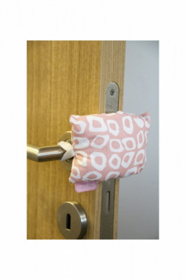 Opritor pentru usa cu elastic BabyJem (Culoare: Roz) foto