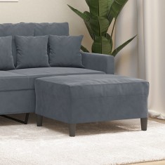 vidaXL Taburet, gri &icirc;nchis, 70x55x41 cm, catifea